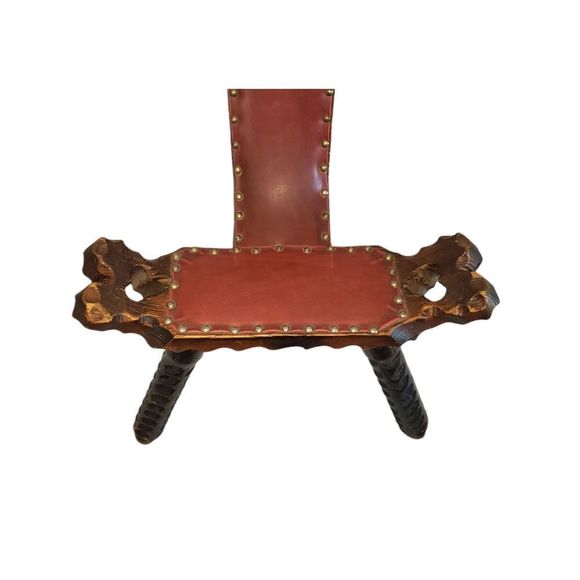 Antique Birthing Chair handmade in Spain - Picture 4 of 8